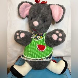 Vintage Bucilla NeedlecraftHandmade Miss Mouse
15” Tall
